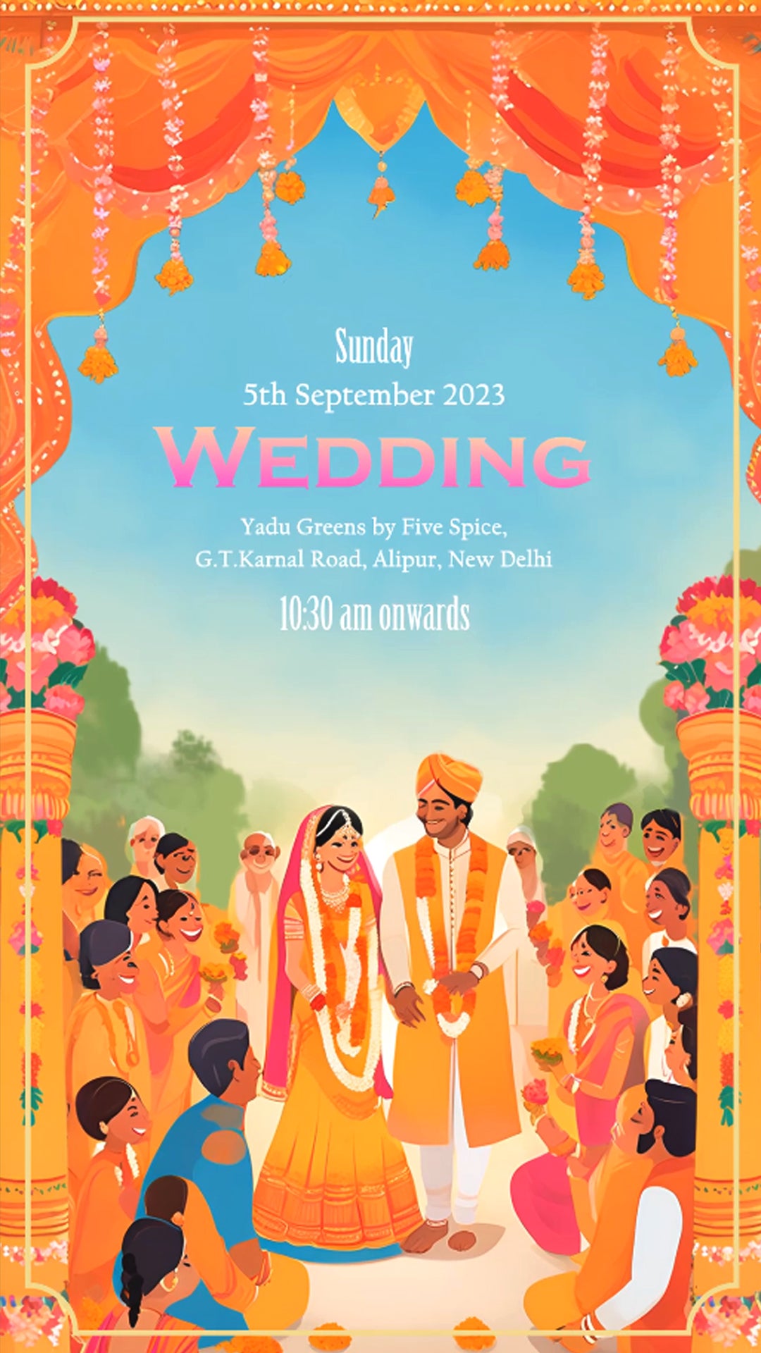 WE1020 Vibrant Wedding Invitation Video