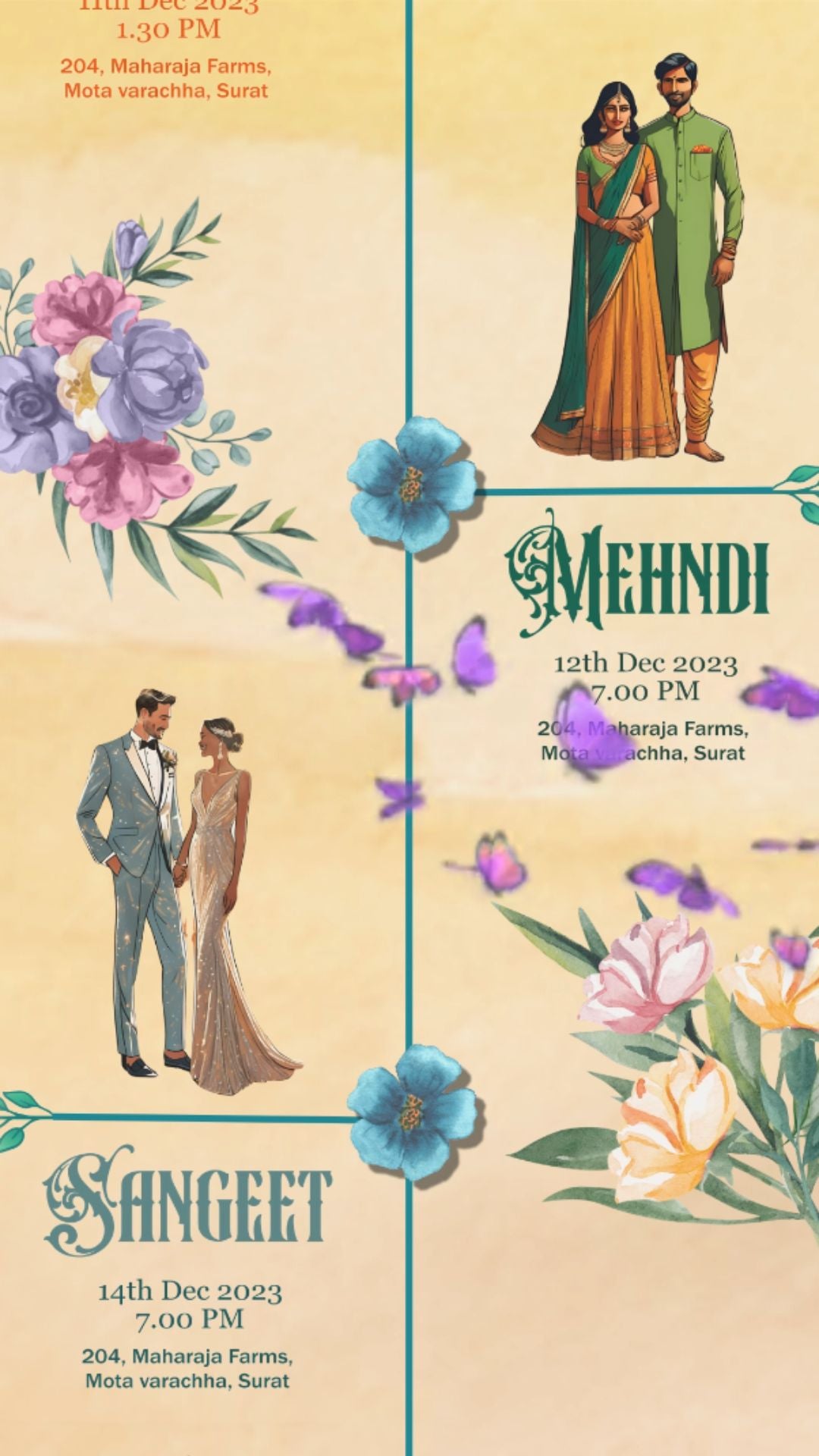 WE1027 Indian Wedding Planner Invitation Video